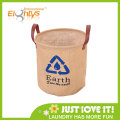 Earth Laundry Jute Round Basket